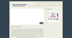 Desktop Screenshot of lakeisabella.net